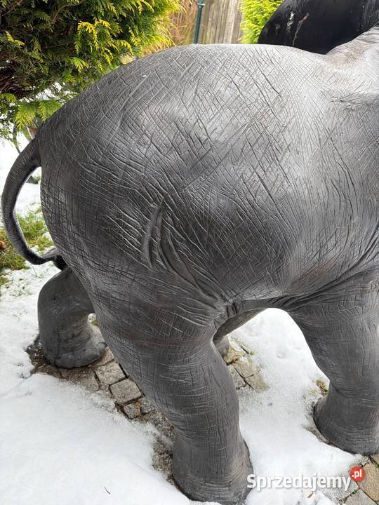 Słoń słonie z brązu duże i solidne Rzeźby i figury dolnośląskie sprzedam