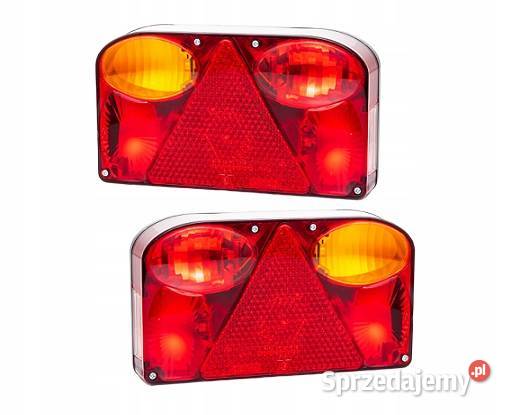 LAMPA TYLNA ZESPOLONA PRZYCZEPY TRÓJKĄT Oświetlenie Godzianów