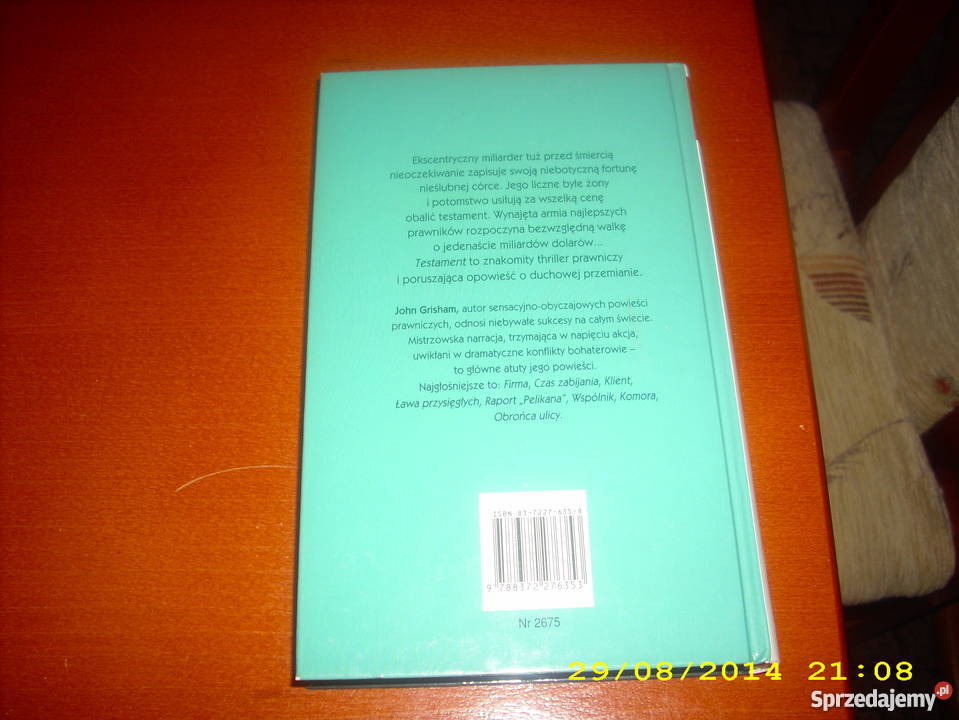 Testament J Grisham Goleniów