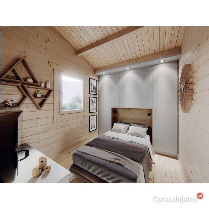 DREWNIANY DOMEK CAŁOROCZNY TOKIO 48 M2 Mrągowo