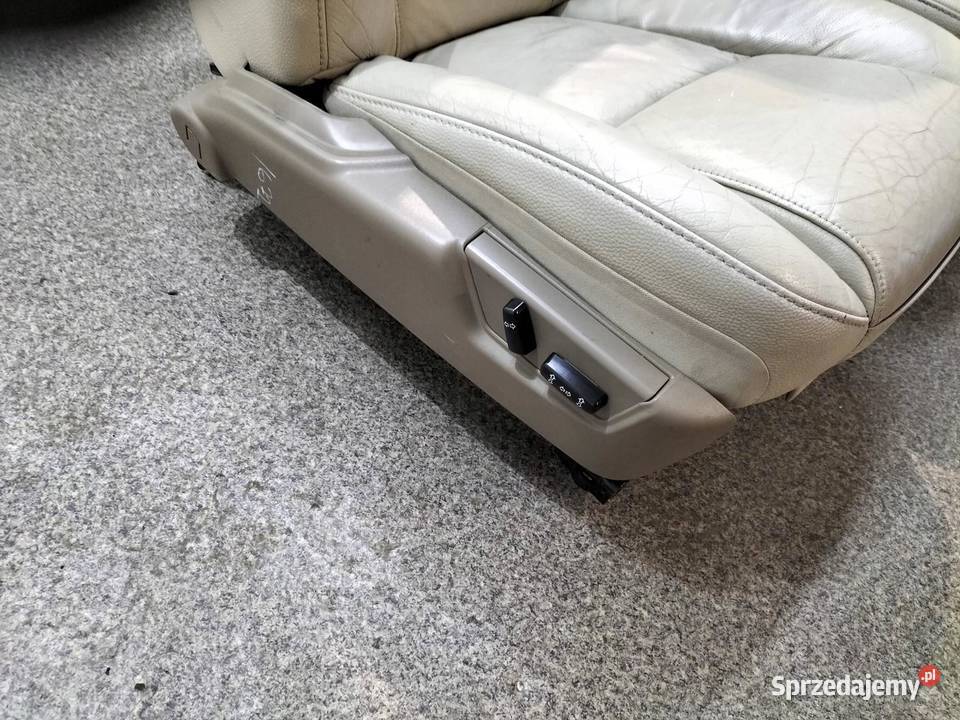 FOTELE PRZÓD II RZĄD ELEKTRYCZNE GRZANE SKÓRA