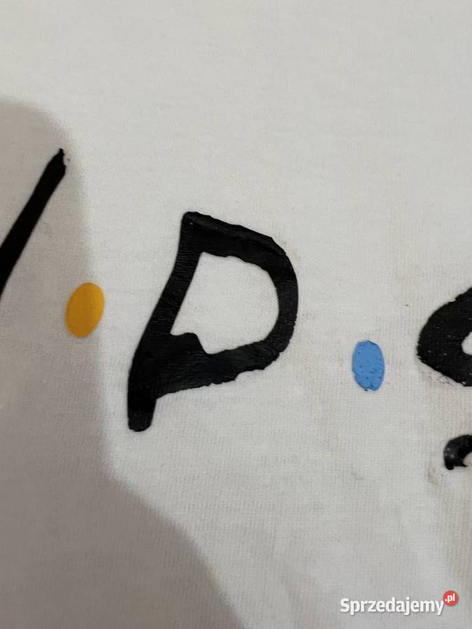 Biały tshirt koszulka bluzka z krótkim rękawem Jasło