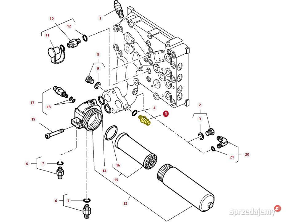 Czujnik ciśnienia oleju hydr Massey Ferguson Do ciągników podlaskie Białystok