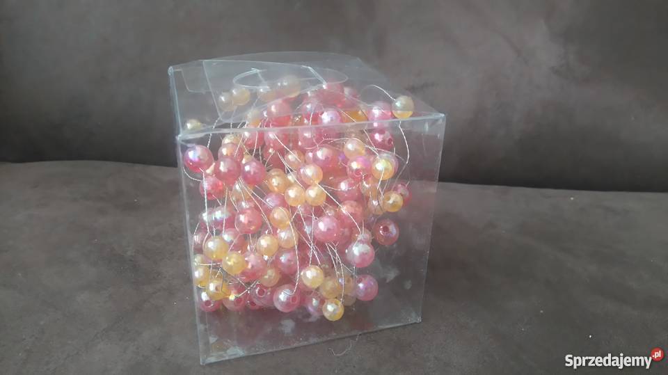 Girlanda na drucie koraliki perełki mazowieckie sprzedam