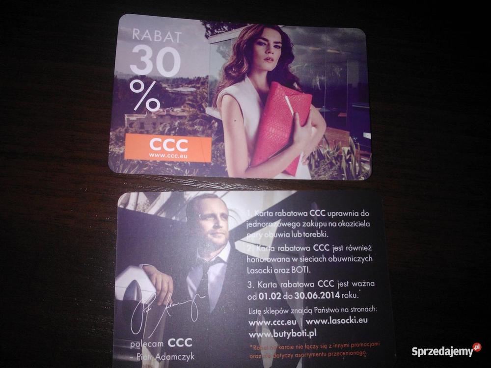 Karta Rabatowa CCC BOTI Lasocki 30 Pozostałe Wrocław