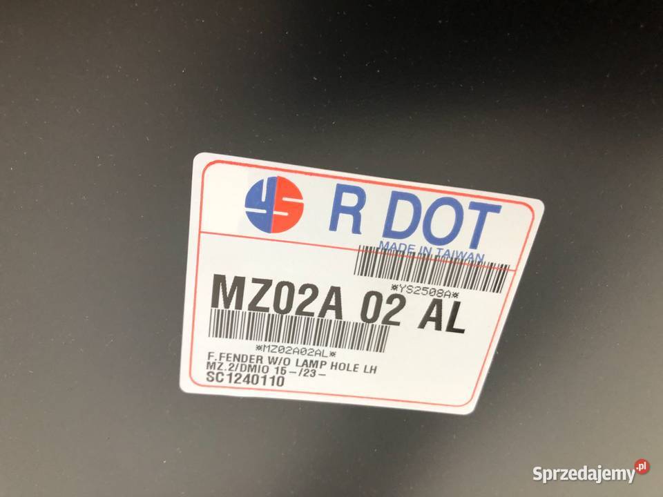 MAZDA 2 072014 Błotnik przedni lewy Skarżysko-Kamienna