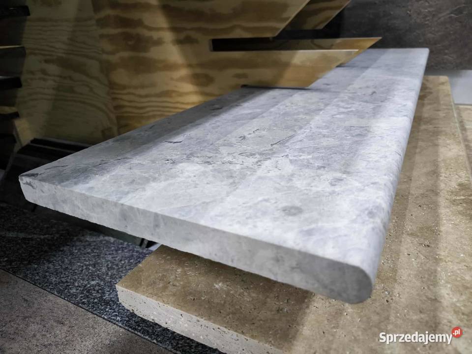 Stopień marmurowy Tundra Grey polerowany z Pozostałe Władysławowo sprzedam