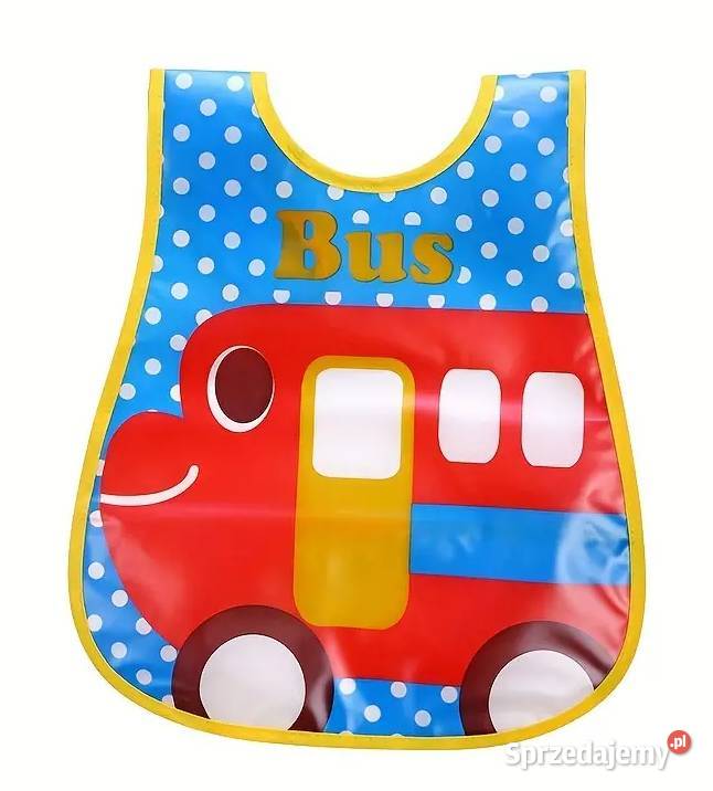 Śliniak wodoodporny PCV z kieszonką AUTOBUS AS mazowieckie Płock