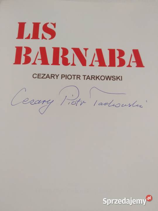 Cezary Piotr Tarkowski Lis Barnaba Zamość