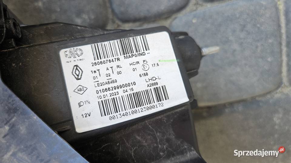 RENAULT CLIO V 1923 LAMPA PRZÓD LEWA PRAWA FULL Lampy przednie Szarów