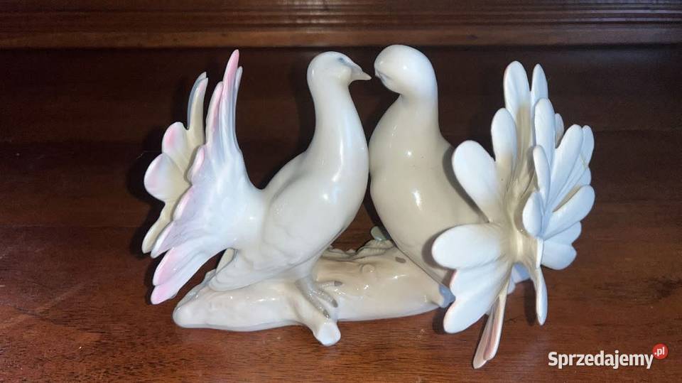 Para gołąbków Figurka z porcelany Grafenthal pomorskie Gdańsk