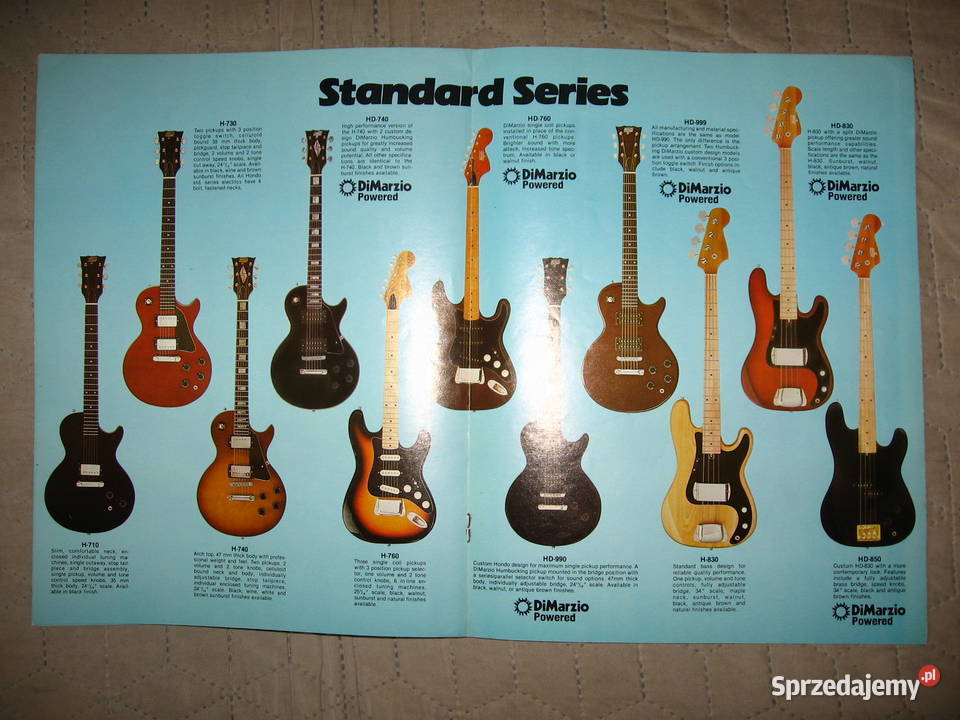 Hondo II 198081 Catalog katalog gitar Kępice sprzedam