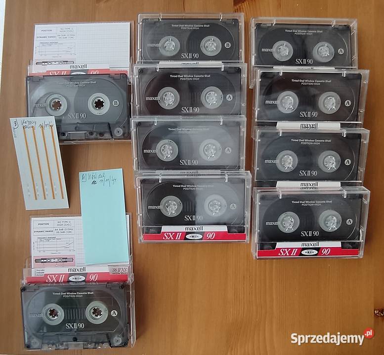 Kasety Maxell SXII 90 10 UżYwAnE