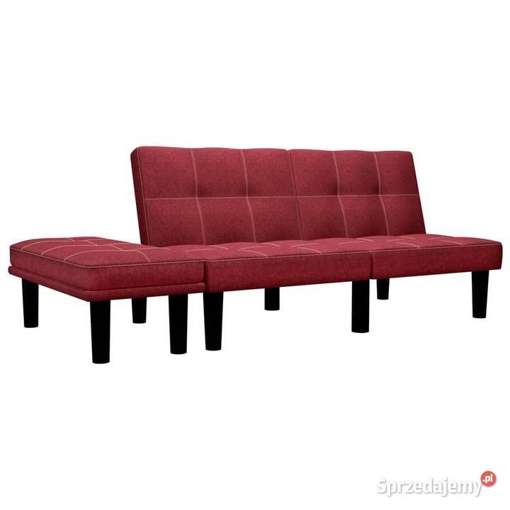 vidaXL 2-osobowa sofa, kolor czerwonego wina 284756