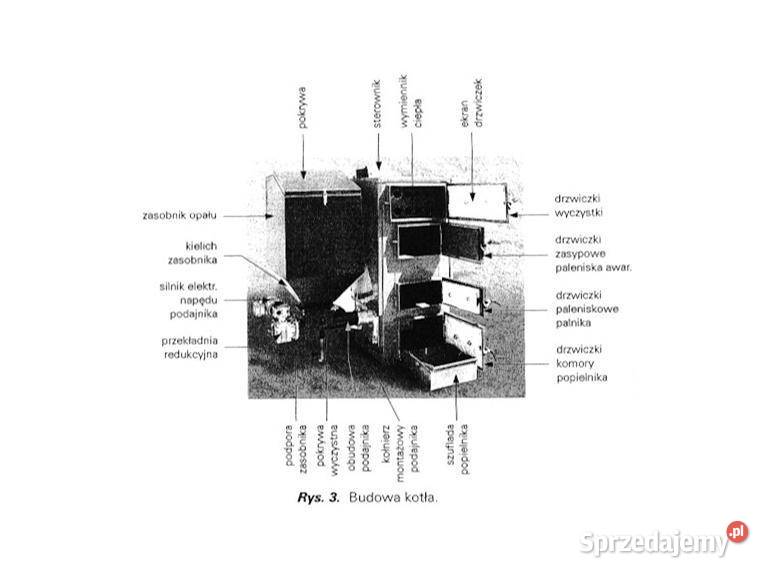 Kocioł Piec 15 kW do 120mz Podajnikiem Olsztyn