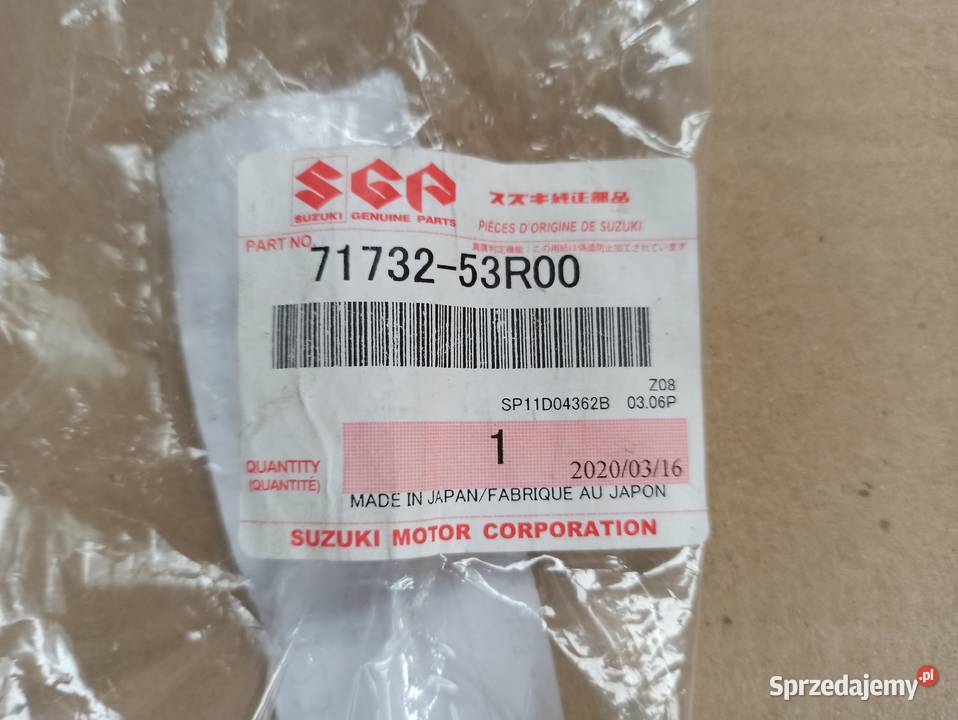 SUZUKI SWIFT MK8 ŚLIZG ZDERZAKA LEWY PRZÓD osobowe Karoseria Trzciel