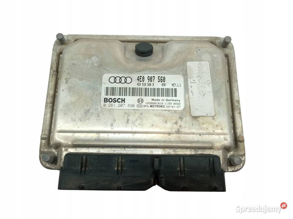 STEROWNIK SILNIKA 4E0907560 0261207890 42 B 334 sprzedam