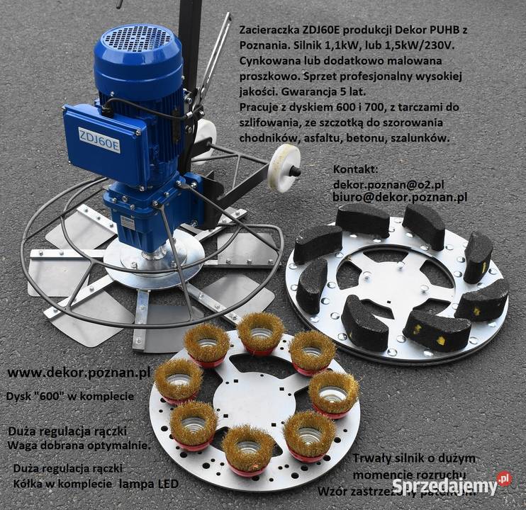 Zacieraczka do betonu Poznań