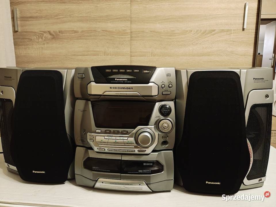Wieża Panasonic ak45 z pilotem Wieże i miniwieże Audio Kępno