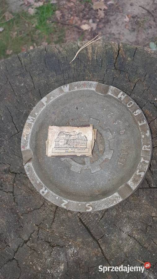 Popielnica metalowa żeliwna Strzegom 1952 Warszawa sprzedam