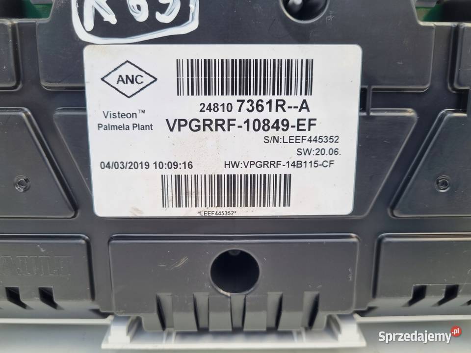 Renault Clio IV 12 09 TCE benzyna LICZNIK ZEGARY Chełm