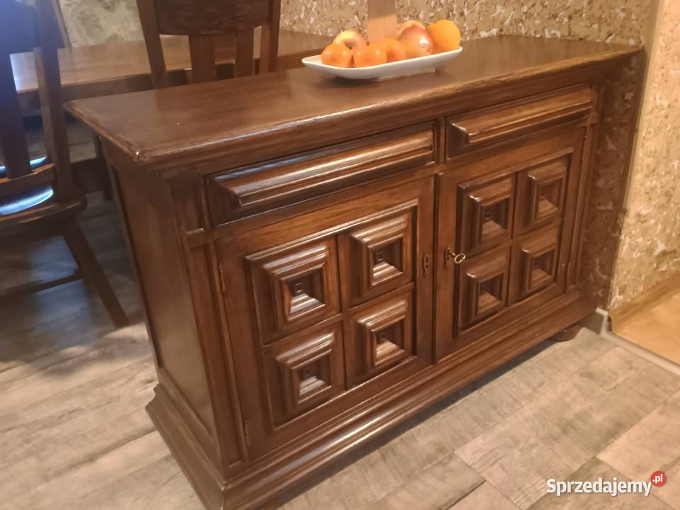 Komoda drewniana dębowa 12243