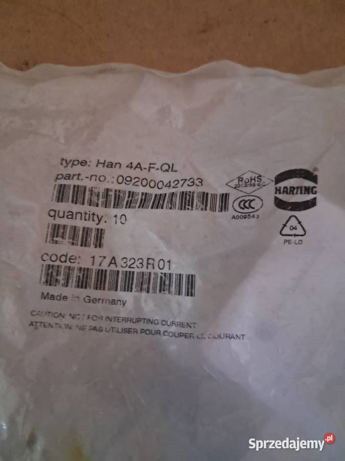 Złącze żeńskie HARTING Kąty Wrocławskie