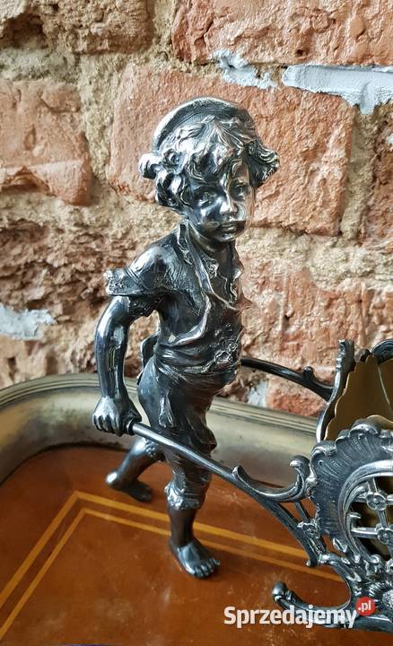 Źardiniera patera putto Norblin Warszawa Antyki Orneta