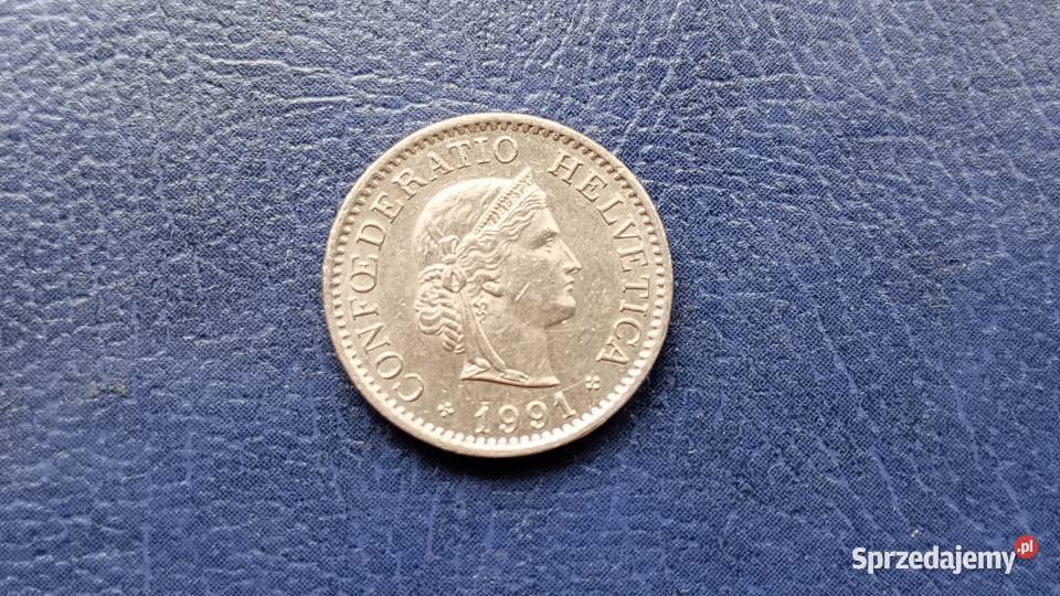 Stare monety 10 rappen 1991 Szwajcaria Lesko