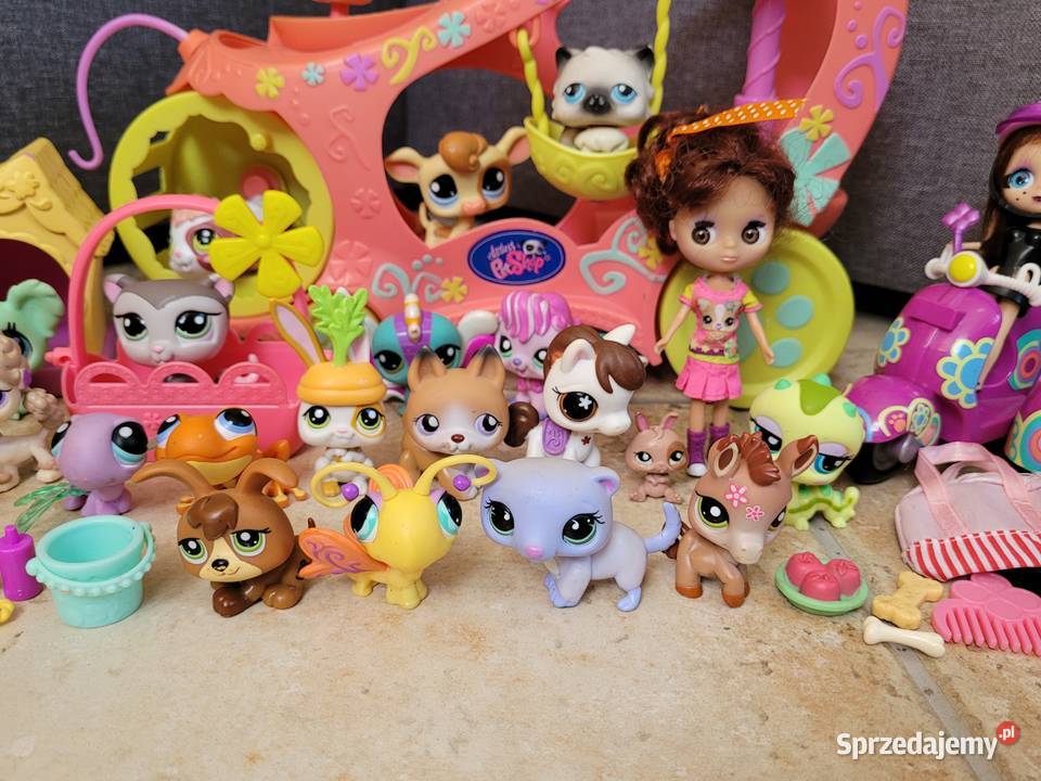 Littlest Pet Shop zestaw 32 LPS dodatki autko Środa Wielkopolska