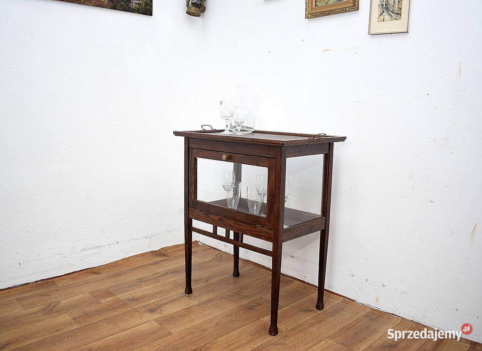 Herbaciarka barek szafka na serwis secesja Świdnica