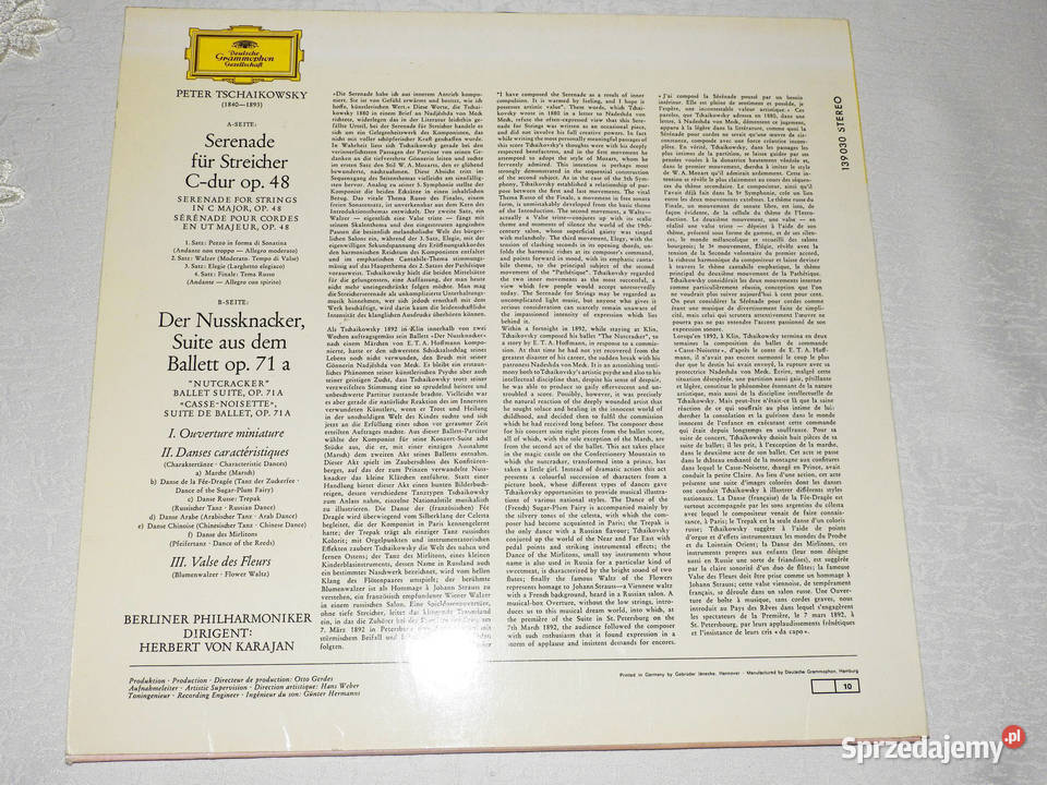 Czajkowski Karajan Berlin Philharmonic Serenade 1 płyta Płyty i kasety podkarpackie Przemyśl