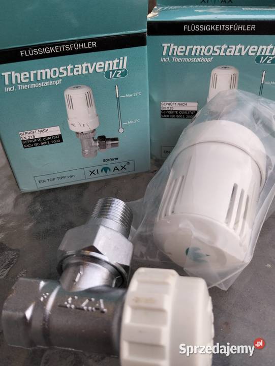 Zawory termostatyczne 12 z głowicami XIMAX Tychy