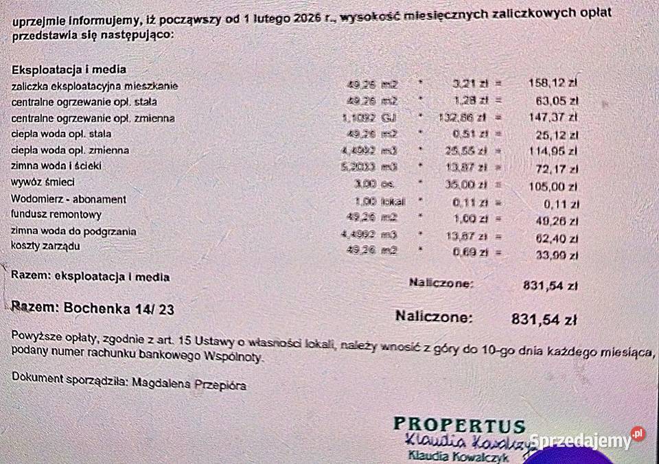 Kraków Bochenka mieszkanie 4926m z 2013 r małopolskie