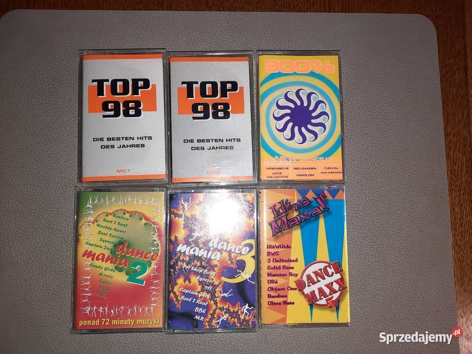 Kasety magnetofonowe z muzyką dancetechno z lat Wrocław