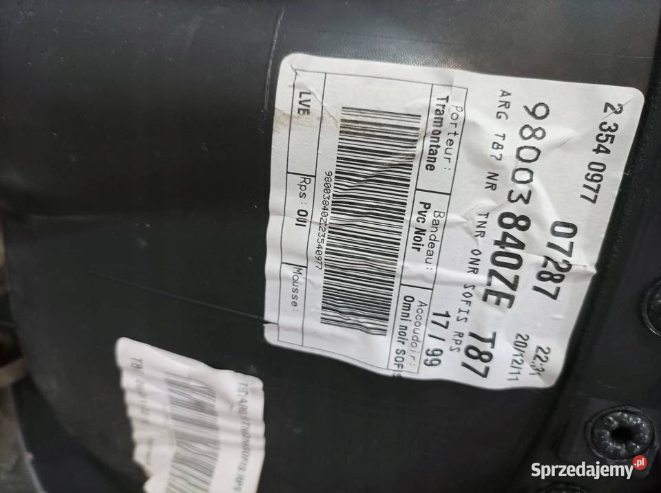 TAPICERKA BOCZEK LEWY PRAWY TYŁ KPL ROLETA