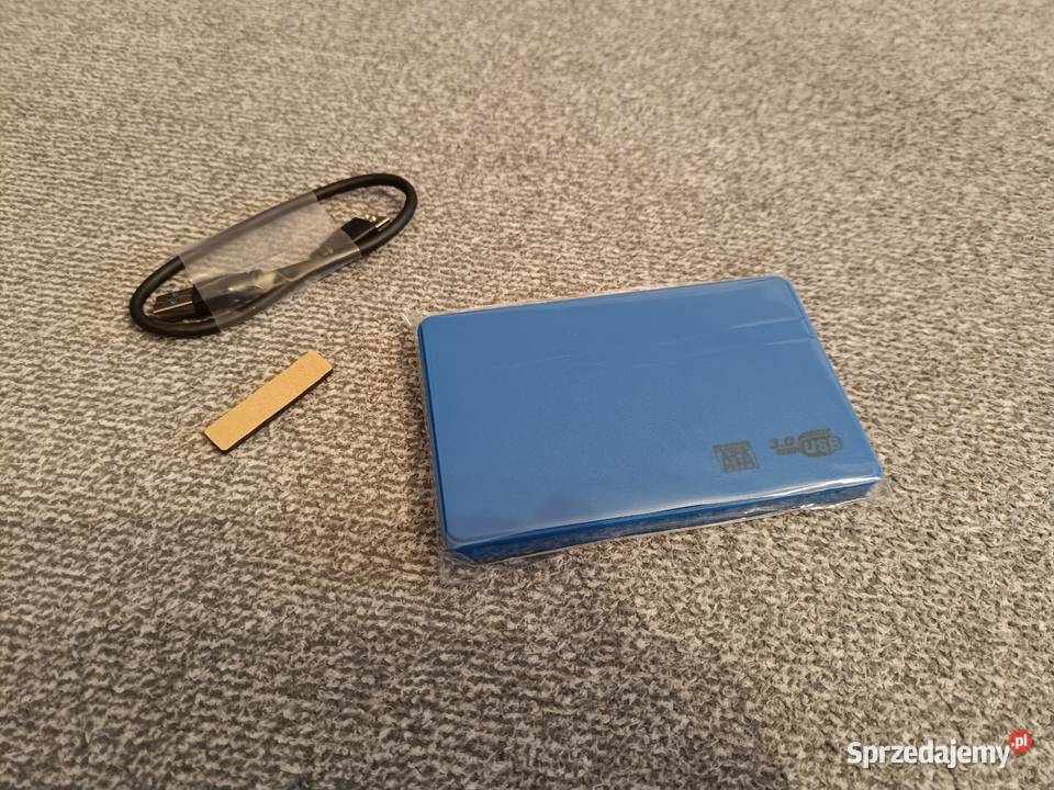 Kieszeń USB na dysk twardy 25 cala niebieska SATA Dyski, napędy i nośniki Pruszków