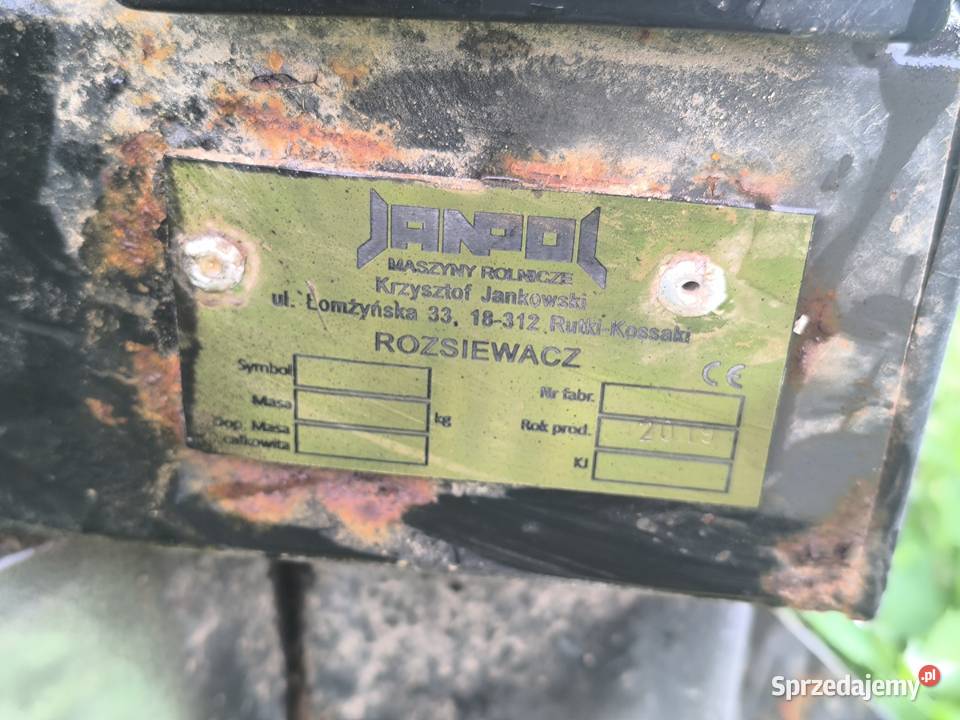 Rozsiewacz dwutalerzowy JANPOL 2019 Rzeczyca