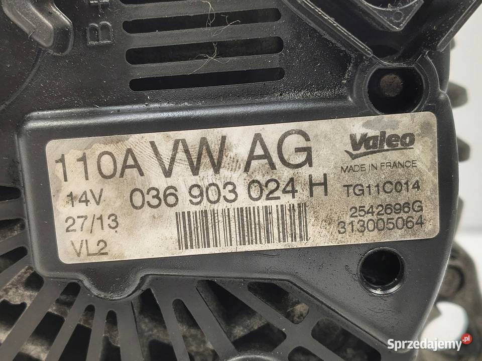 ALTERNATOR VW Polo V 14 16V valeo 036903024H Chełm