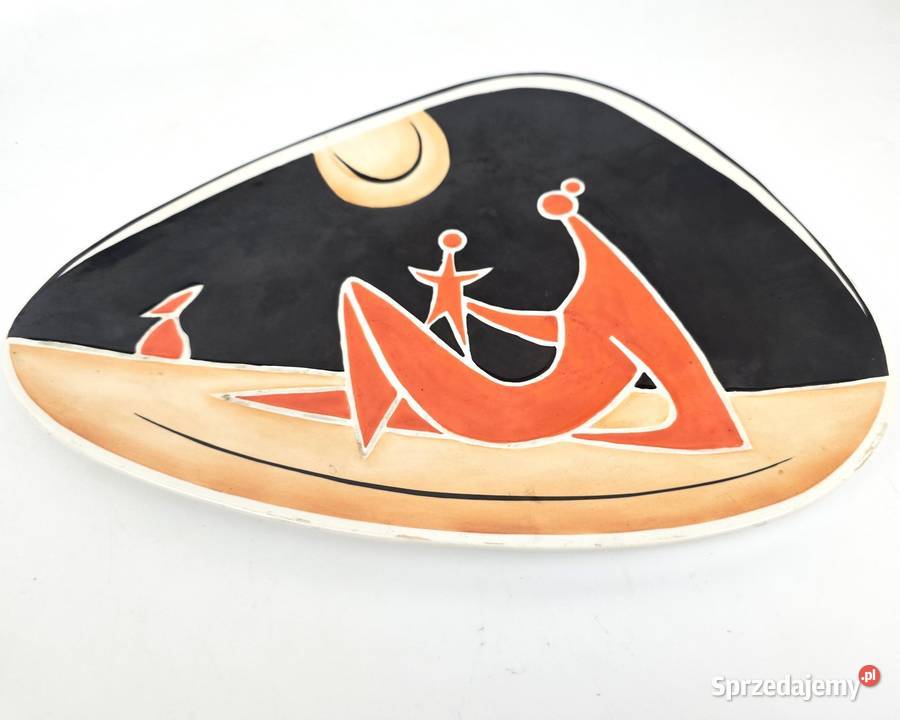 Patera art deco Zsolnay Trk Jnos Węgry lata 60te Warszawa