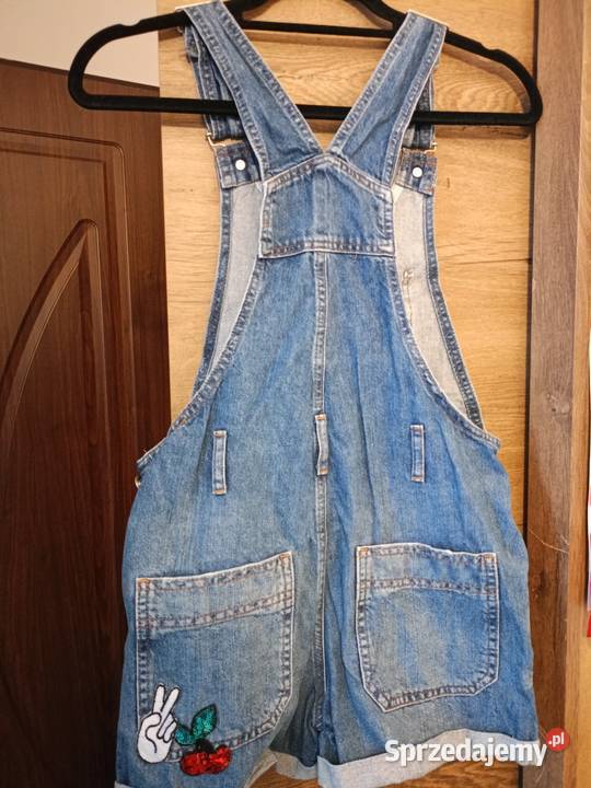 Krotkie jeansowe ogrodniczki marki Topshop Moto kujawsko-pomorskie