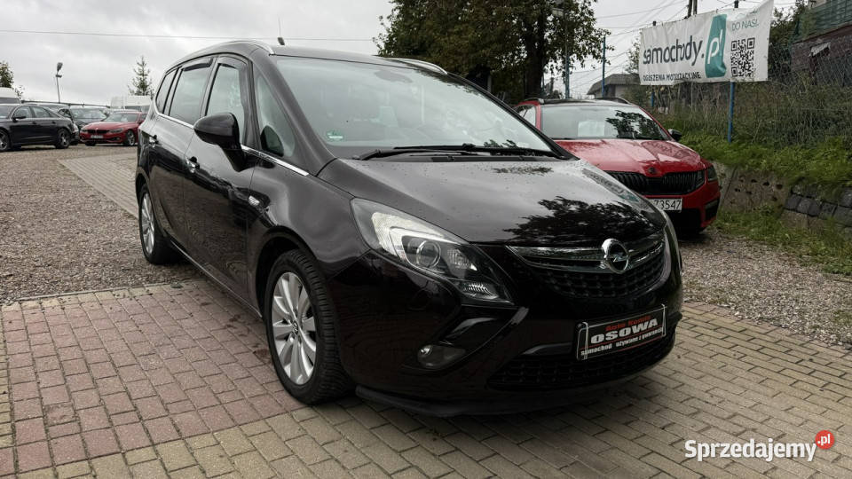 Opel Zafira 14 turbo gaz pół skóry ledy xenon tempomat Gdańsk sprzedam