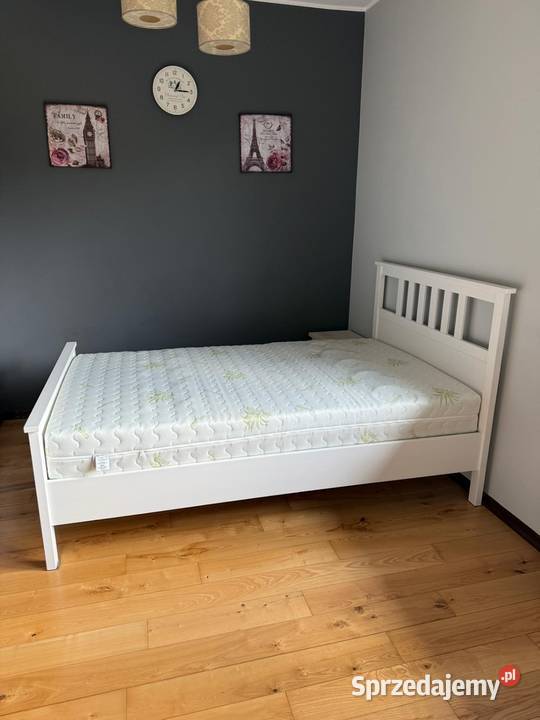 Rama łóżka IKEA 120x200 biała stan idealny Piaseczno