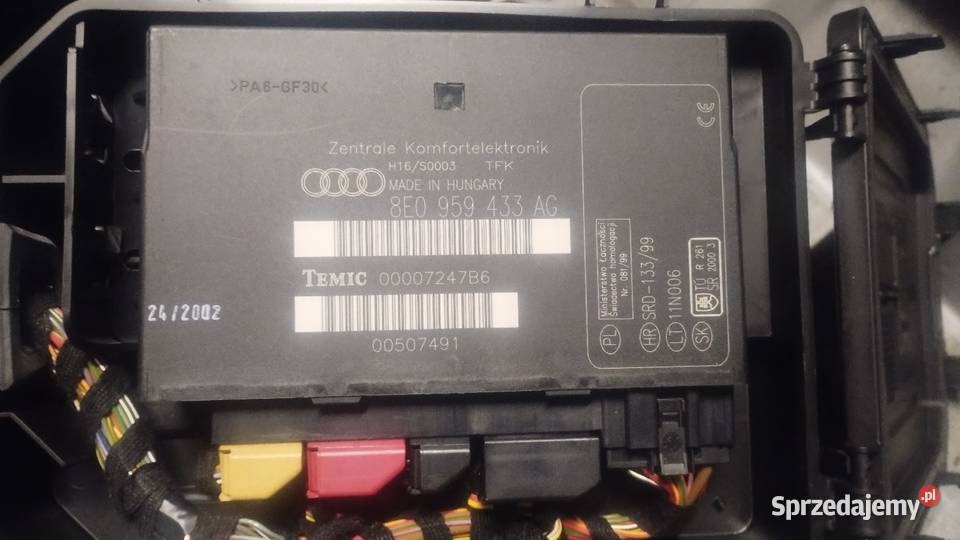 Moduł komfortu audi a4 b6 8E0 959 433 AG dolnośląskie Kłodzko sprzedam