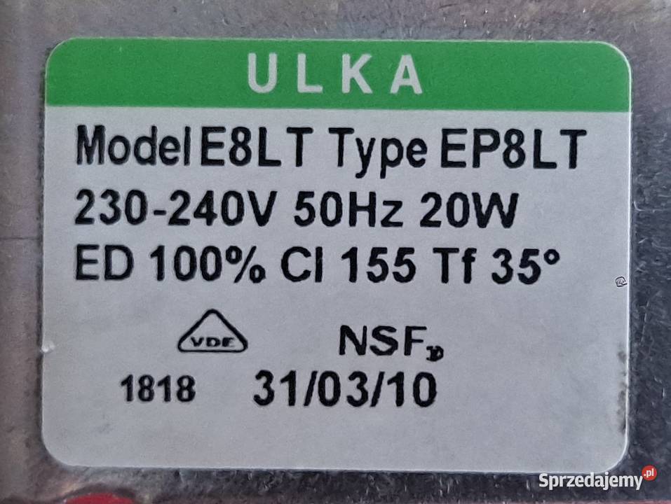 Pompa pompka ciśnieniowa Ulka EP8LT
