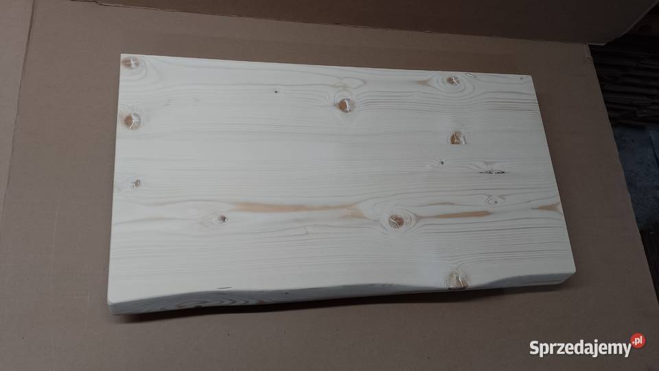 Blat DREWNIANY z naturalną krawędzią 40x75 gr 45 Roczyny sprzedam