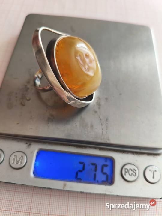 Pierścionek Bursztyn Białystok sprzedam