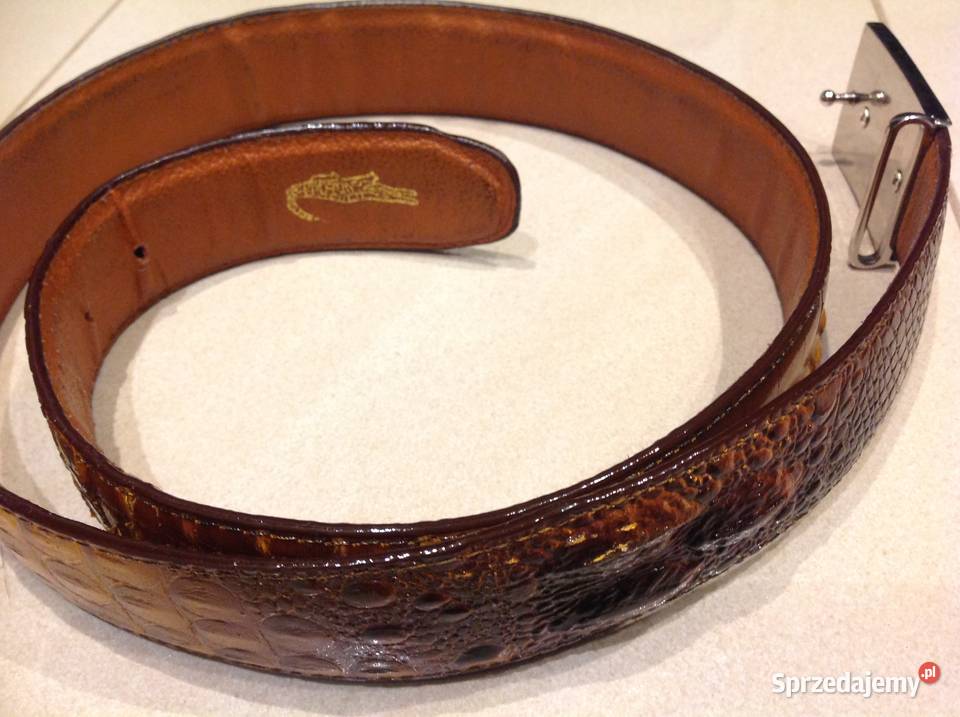 Pasek Męski Skóra Krokodyla Lacoste ML Skóra lubuskie Nowa Sól sprzedam