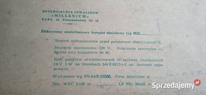 żarówkowe lampki choinkowe elektryczne stare Pozostałe