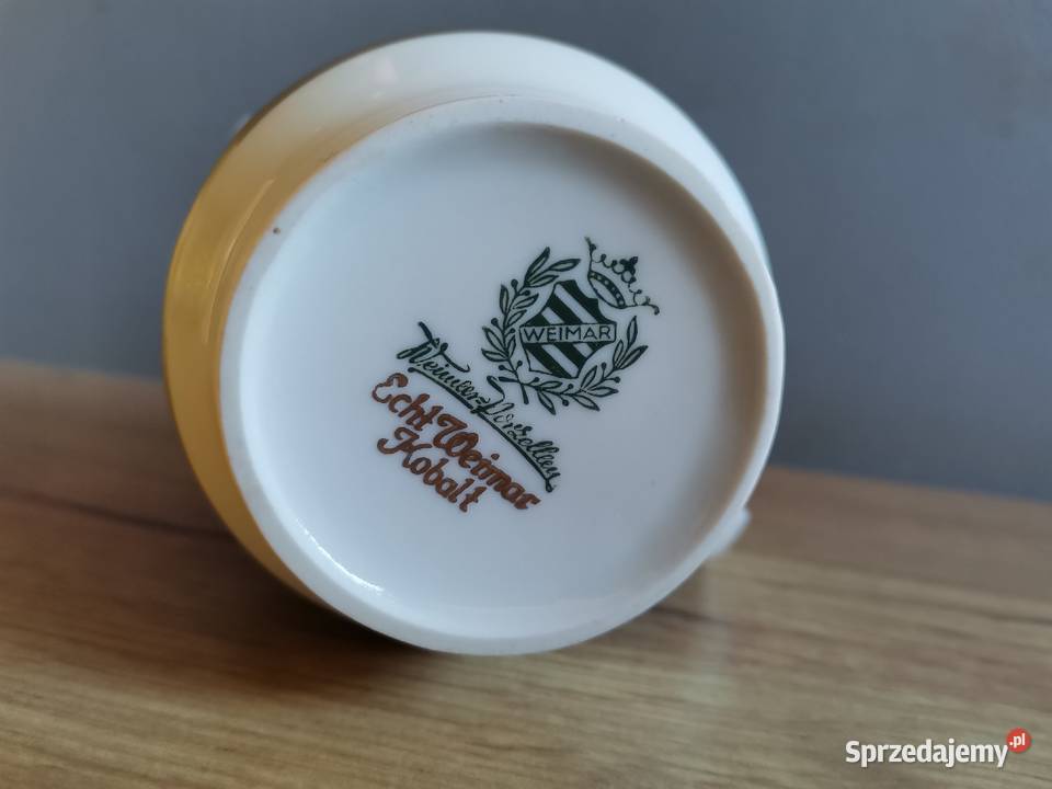 Stary kobaltowy mlecznik porcelana Weimar Katowice